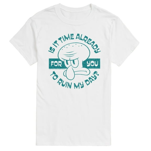 Spongebob Squarepants - Ruin My Day  - Men's Short Sleeve Graphic T-Shirt
