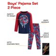 thumbnail image 2 of Quad Seven Boys' Pajama Set - 2 Piece Long Sleeve Sublimation Top and Pajama Pants for Boys (8-18), 2 of 7