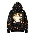 thumbnail image 5 of Hoodie Pumpkin Ghost Sweatshirts Halloween Hooded Sweatshirts Mens Novelty Halloween Print Long Sleeve Shirts Black7 S, 5 of 5