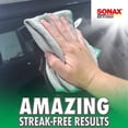 thumbnail image 2 of Sonax Microfiber Glass Cloth – Waffle Weave, Lint-Free, 3-Pack., 2 of 6