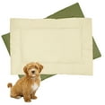 thumbnail image 1 of Downtown Pet Supply Dog Crate Mat, Waterproof Pet Bed, Olive/Light Beige, XS, 1 of 7
