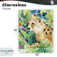 thumbnail image 4 of Stupell Industries Eclectic Vibrant Chillin' Cheetah Canvas Art, 30 x 40, by Lanie Loreth, 4 of 8