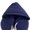 Blue, variant on U-shaped Hooded Travel Home Pillows Car Seats Office Aircraft Pillows Neck Pillows Lightweight Sleeping Pads Popular New Models