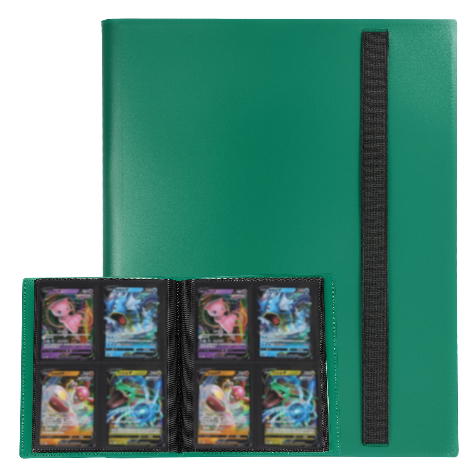 Pokemon Binders 400 Pocket Trading Card Binder - 50 Removable Sheets,  Zipper Closure, Wrist Strap - Organize Sports & Collectible Cards Cartable  Pokemon Pour Carte