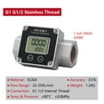 thumbnail image 2 of Digital Flow Meter Stainless Steel 1 1.5 2 Inch Electronic Water Urea Flowmeter with LCD Display Totalizer, 2 of 7
