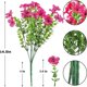 thumbnail image 2 of Paquete de 2 flores artificiales violetas - Arreglo floral sintético de 7 puntas para decoración de bodas en la oficina en casa, 2 of 2