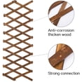 thumbnail image 5 of Hongchun Wooden Lattice Wall Planter- Extra Thick Expandable Plant Climb Hanging Frame Trellis Plant Support Fence Indoor Air Plant Vertical Rack Wall Decor for Room Patio Garden A(0.7*30*200CM), 5 of 5
