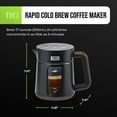thumbnail image 3 of TRU Rapid Cold Brew Coffee Maker - Adjustable Brew Strength for Mild, Medium & Bold Coffee - Patented Vacuum Technology for Fast Extraction - Dual Mesh Filters - Makes 17 oz, 3 of 8
