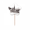 thumbnail image 1 of Notre-Dame de in Paris France Toothpick Flags Star Lable Cupcake Picks, 1 of 3