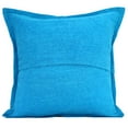 thumbnail image 4 of DK Homewares Bohemian Decorative Accent Throw Pillowcases 16 Inch Cotton MIrrored Embroidered Indian Square Sofa Cushion Covers (Size - 40x40 cm ; Color: Turquoise ) - Set of 2 Pcs (Cover Only), 4 of 4