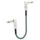 thumbnail image 1 of Uxcell 1 pieza Cables de parche para guitarra 22 pulgadas Cordón de pedales 1/4 pulgada Metal Doble codo TS, 1 of 6