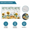 thumbnail image 6 of Eucalyptus Leaves Placemats Set of 8, Sunflowers Spring Watercolor Country Floral Bee Placemats for Dining Table, Place Mats for Kitchen Tabletop, Waterproof Wipeable Dining Table Mats Set, 6 of 9