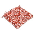 thumbnail image 3 of Handmade Cotton Chair Pads Cushions Seat Pad with Ties 16''x16'' for Dinning Kitchen Living Room Chairs Office Chair Bench Thick Reversible Damask Design U Shape (Set of 2), 3 of 3