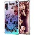 thumbnail image 1 of Galaxy Note 10 Plus Case,Galaxy Note 10 Plus 5G Case, Skull Floral Skeleton Flower Slim Clear Case with Design Shockproof TPU Bumper Protective Cover Case for Samsung Galaxy Note 10 Plus, 1 of 7