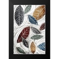 thumbnail image 2 of OnRei 10x14 Black Modern Framed Museum Art Print Titled - Fall Color Leaves, 2 of 5