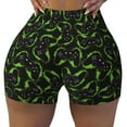 thumbnail image 2 of Haiem Cool Gamepad No Front Seam Biker Shorts for Women Yoga Workout Gym Bike Shorts with Tummy Control Moisture-Wicking-, 2 of 9