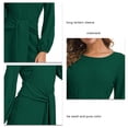 thumbnail image 3 of Vestido Corto De Manga Farol Larga, Cómodo Vestido De Cóctel De Poliéster Con Cuello Redondo Para Citas ANGGREK No, 3 of 6