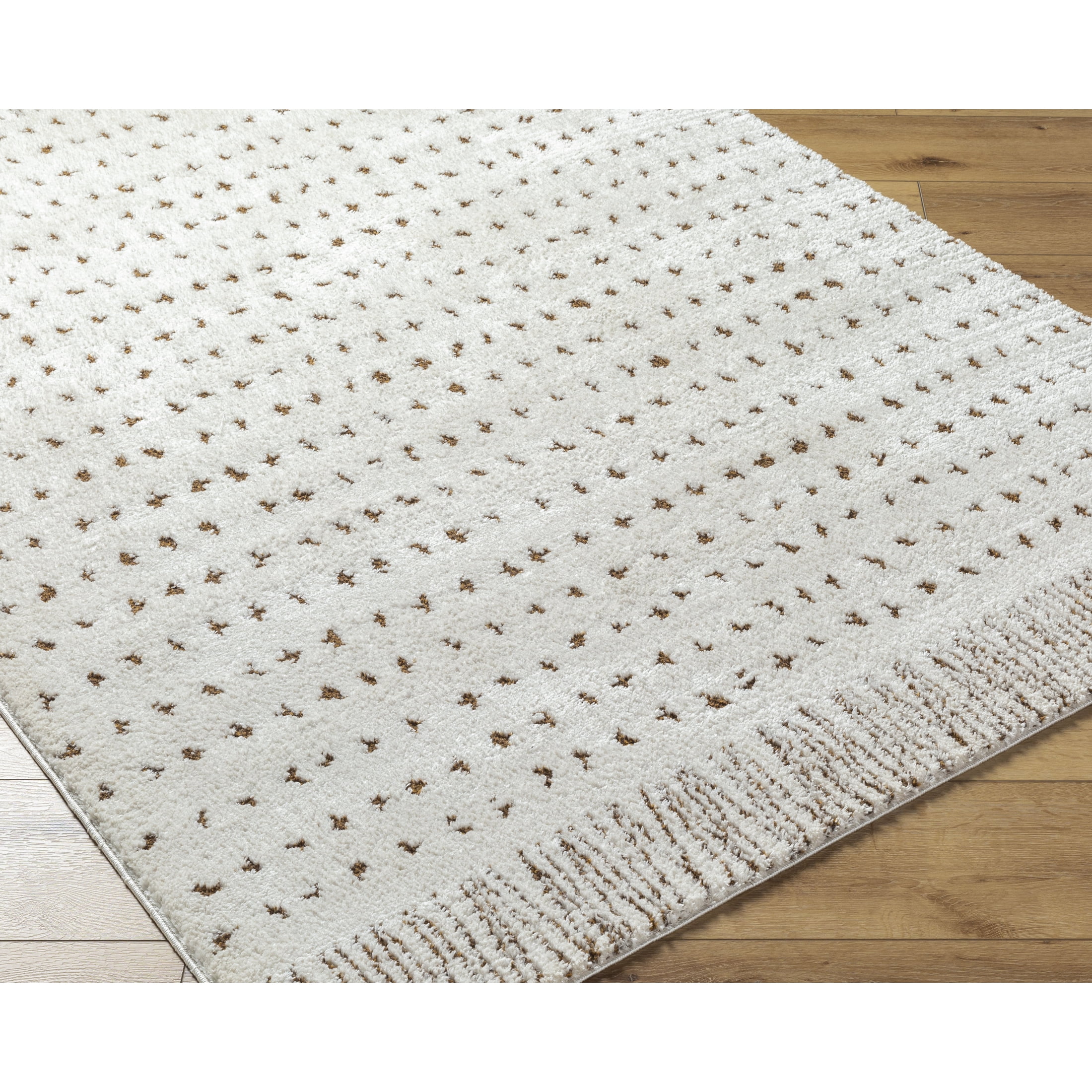 Livabliss Area Rugs for Living Room, 8x10 Freud Modern Ivory Rug, Bedroom Dining Room Home Decor Stain Resistant Carpet (7'10" x 10')