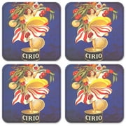 Vinyl Drink Coasters - Set of 4 - Cirio