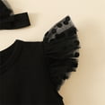 thumbnail image 6 of Wxirdiow Baby Girl Dresses Baby Girl Flower Dress Summer Tutu Tulle Princess Wedding Birthday Party Dresses for Infant Girls Black Size,9-12 Months, 6 of 7