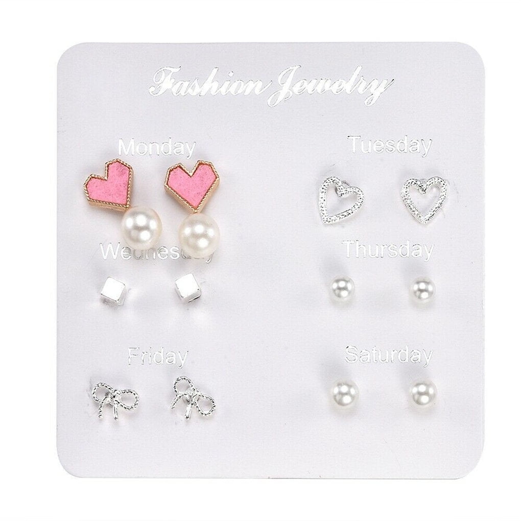 weekly earrings set