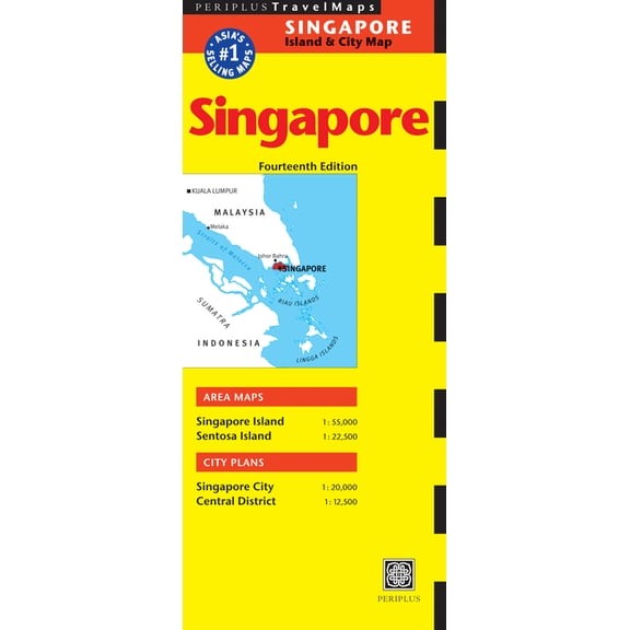 Singapore Travel Map Fourteenth Edition, (Paperback)