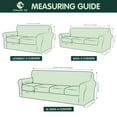 thumbnail image 3 of CHOK 2024 Sofa Cover with Separate Cushion Slipcover Stretch Checks (Sofa  Wine), 3 of 7