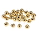 thumbnail image 1 of 25 cuentas ranuradas para atar moscas, con forma de ojo, para manualidades, 3,5 mm, color dorado Oro, 1 of 9