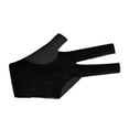 thumbnail image 2 of BAOSITY 3 Fingers Billiard Glove Elastic Glove Left Hand Lightweight Snooker Cue Glove Pool Cue Glove for Women Men Practice Training Black, 2 of 8