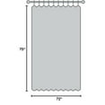 thumbnail image 2 of Zrodlmo No Hook Fabric Shower Curtain with Snap-in Liner, Waffle Waterproof and Mildew Resistant Bathroom Curtain, 72"x 74", Brown, 2 of 7