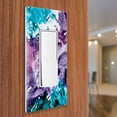 thumbnail image 3 of WIRESTER 1-Gang Decorator Light Switch Plate/Wall Plate Cover, 2pcs Purple Mixed Oil Paint, 3 of 6
