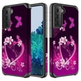 thumbnail image 2 of Galaxy S21 Plus Case with Screen Protector for Girls Women, Dual Layer Heavy Duty Protective Phone Cover Cases for Galaxy S21 Plus/S21+ - Hot Pink Heart, 2 of 5
