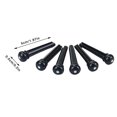 thumbnail image 4 of 6Pcs Fixed Guitar Bridge Pin Wooden Guitar Bridge Pin Replacement Acoustics Guitar Easy To Use, 4 of 6