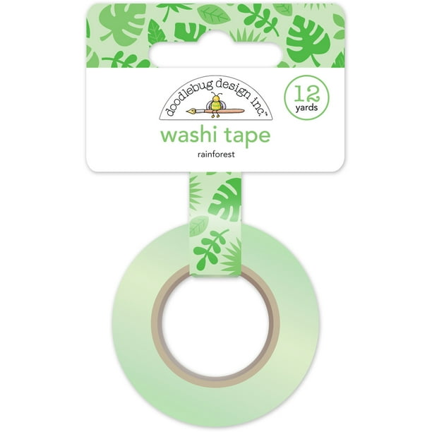Doodlebug Washi Tape 15mmX12yd-Rainforest