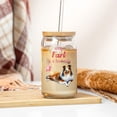 thumbnail image 3 of Every Fart is Love Note Shetland Sheepdog Guilty Face Happy Valentine's 16oz Glass Cup Mug Sheltie Dog Lover Gifts Glass Can with Bamboo Lid and Straw - 01016, 3 of 5