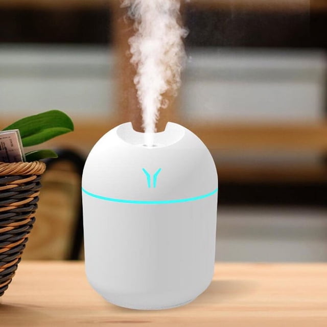 MesaSe 250ML USB Mini Air Humidifier Aroma Essential Oil Diffuser For Home Car Ultrasonic Mute Mist Maker Diffuser with LED Color Lamp