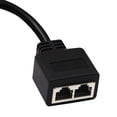 thumbnail image 4 of El cable adaptador Rj45 macho a hembra dual Rj45 (15 cm) se puede usar para cambiar redes entre dos computadoras (no se usa como divisor de red), 4 of 5