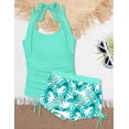 thumbnail image 4 of Trajes de baño TALLWH para adolescentes de 12 a 14 años, tankini para controlar la barriga, 2 unidades, 4 of 7