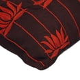thumbnail image 2 of Housse de Coussin, Housse de Coussin pour Canapé, Housses de Coussin en Soie pour Sofa, Brodé Lotus Marron 24x24 Pouces (60x60 cm), Contemporain, Floral - Lotus Rouges, 2 of 3