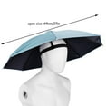 thumbnail image 7 of Portable Rain Umbrella Hat Foldable Outdoor Pesca Sun Shade Waterproof Camping Fishing Head Multipurpose Hats Headwear Beach, 7 of 7