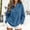 Blue, variant on Hoodies for Women Lightweight Oversized Sweatshirts Loose Fit Trendy Cheetah Print Long Sleeve Tops Graphic Half Zip Pullover Fashion Womans