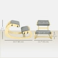 thumbnail image 3 of HOMCOM Chaise Ergonomique à Genoux, Tabouret à Genoux Réglable, Gris, 3 of 10