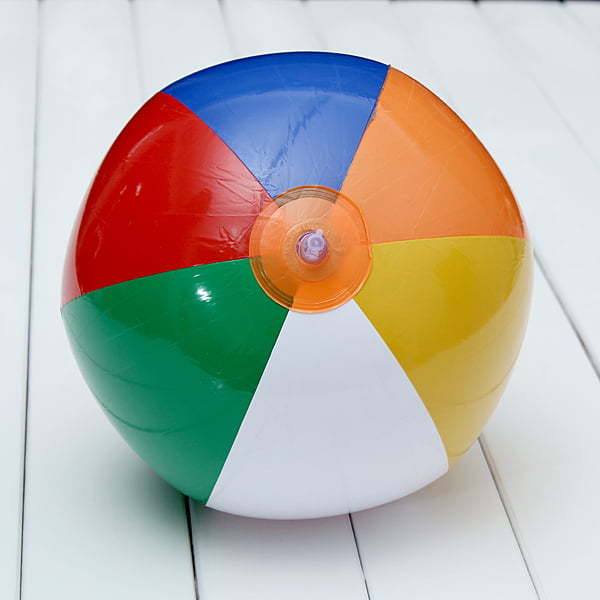 60cm/24" INFLATABLE BEACH BALL Blow up Panel Swimming Garden Holiday Party Toy 