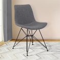 thumbnail image 2 of Armen Living LCPLCHBLCH Palmetto Dining Chair, Charcoal, 2 of 7