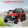 thumbnail image 2 of Yesurprise 24V Kids Ride on Car with 6 EVA Wheels, 4WD Battery Powered Electric Car with Music, LED Lights, Bluetoot, Toddler Electric Vehicle Toys, 2 of 8