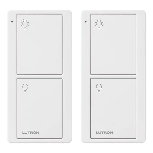 Pico Remote Lutron para interruptor inteligente Caseta, 2 botones, blanco