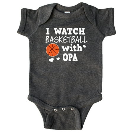 

Inktastic I Watch Basketball with Opa Gift Baby Boy Bodysuit