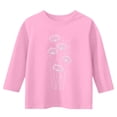 thumbnail image 2 of OGLCCG Girls' 3/4 Sleeve T-Shirt Round Neck Spring Casual Shirts Tops Lightweight Soft Graphic Print Tunic Blouses for Kids 3-12 Years, 2 of 4