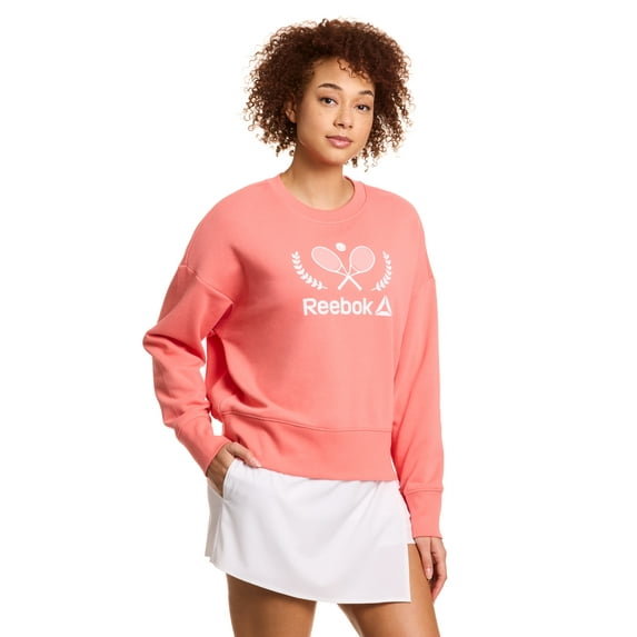 Reebok Women's Prep Crewneck Sweatshirt, Sizes XS-XXXL