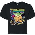 thumbnail image 3 of Star Wars - The Mandalorian Grogu Comic Cover  - Juniors Cropped Short Sleeve Graphic T-Shirt, 3 of 5